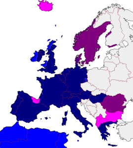 Артикли в европейских языках (карта)