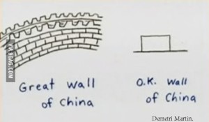 OK wall of China